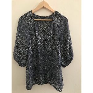 Silk blouse with button details